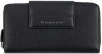 Bugatti Nome Portemonnee RFID-bescherming Leer 19 cm - Dames - Horizontaal - Zwart