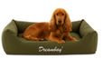 Mand Dreambay Hondenmand – orthopedisch hondenkussen Olijfgroen 80x67cm – waterafstotend & afneembare hoes