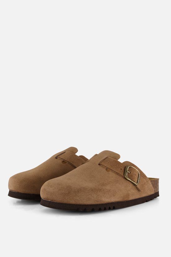 Scholl Klomp Fae Suede Vrouwen - Taupe