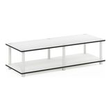 Furinno Just No Tools breedbeeld tv-standaard, rek, wit