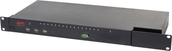 APC KVM1116R KVM-switch Rack-montage Zwart