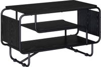 vidaXL TV-standaard 80 x 36 x 45 cm Zwart eiken Bewerkt hout