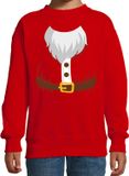 Bellatio Decorations Shoppartners Bv Kerstman verkleed sweater - rood - kinderen - 122/128