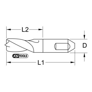 KS Tools HSSE-TiN laspuntboor - 10mm - 1 stuk