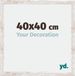 yd. Cadre photo 40x40 cm White Wash MDF Catania