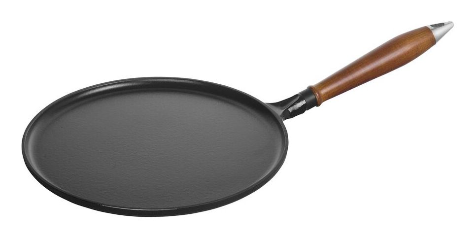 Staub Pannenkoekenpan / Crepepan - Zwart - ø 28 cm - Gietijzer - Emaille Anti-aanbaklaag