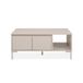 Calicosy Table basse avec 2 portes et 1 niche, couleur cachemire, longueur 100 cm - NERIO