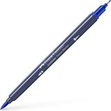 Faber-Castell Goldfaber Sketch Marker Pen Dual, Dubbele Tipped (Fineliner & Brush), Indanthrene Blauw (247), Enkele Pen