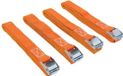 Perel Toolland Set spanbanden, 4 stuks, oranje, 3.6 m x 25 mm