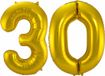 Folat ballons en aluminium - chiffre 30 ans - or - 86 cm