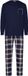 Pastunette - Pyjama - Midnight Mode - Katoen - Blauw Geruit - Maat M