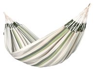 La Siesta Brisa Hangmat - Wit/Grijs/Groen - 259 x 180 cm - Max. 200 kg