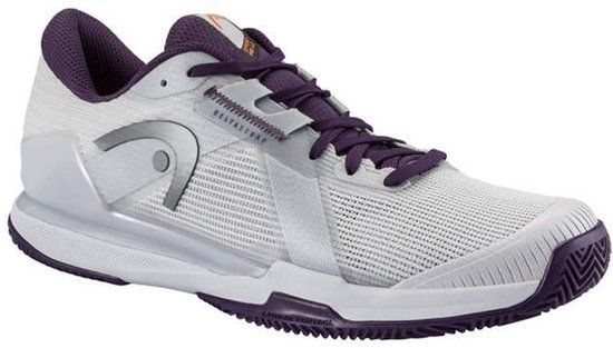 HEAD Men Sprint Pro 4.0 Clay Light Grey/Purple Night Tennisschoen Schoenmaat 44