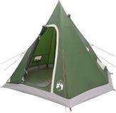 vidaXL Tipi Tent Water-Resistant 3-persoons Groen