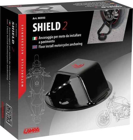 lampa Muuranker / Grondanker Shield2 Scooter, Motor - Zwart