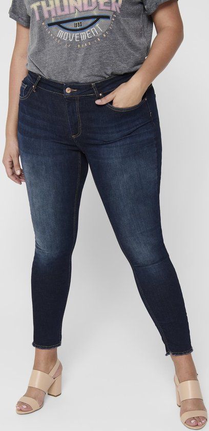 ONLY CARMAKOMA CARWILLY Skinny Jeans - Dark Blue Denim - Women's Size 42/32