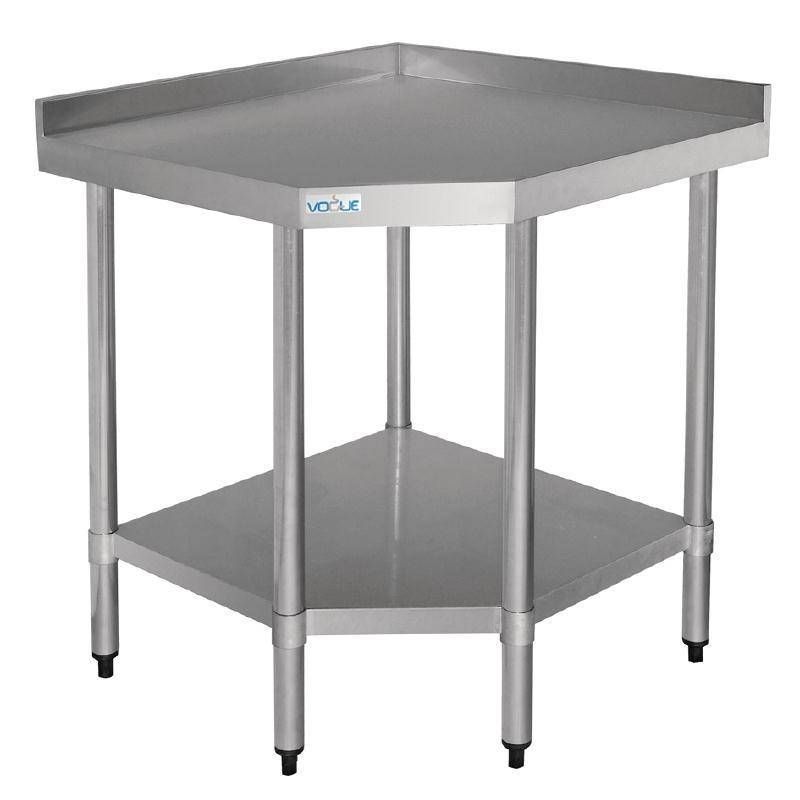Vogue Roestvrij Stalen Hoektafel 90 H x 70 x 96 cm