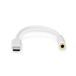Nedis CCGB65950WT01 USB A naar 3.5mm Kabel Adapter Wit