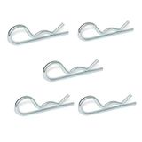 Ganter Normelemente | Veerstekker | staal | GN 1024-ST-1,5-E | 5 stuks | eenvoudige winding | diameter 1,5 mm