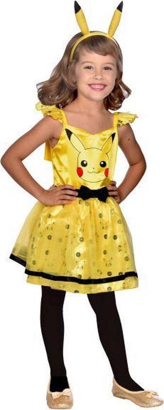 Amscan Pikachu Verkleedjurk Meisjes Geel - Maat 10-12 (11 jaar)