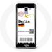 Maniacase Beschermhoesje voor Samsung Galaxy A6 2018 Vliegticket Berlijn
