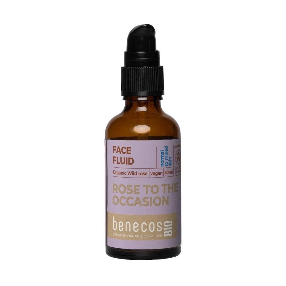 benecos BIO Organic Wild Rose Face Fluid Gezichtscrème 50 ml