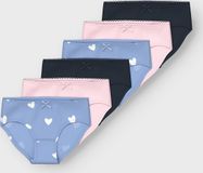 Name it slips 6-pack Serenity Vrouwen Effen 95% Katoen, 5% Elastaan Maat 86