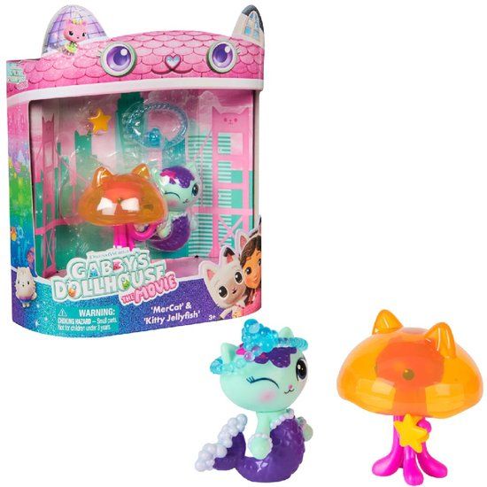 Gabby's Poppenhuis De Film – MerCat & Kitty Kwalletje met 2 Accessoires