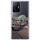 ERT GROUP mobiel telefoonhoesje voor Xiaomi 11T 5G / 11T PRO 5G origineel en officieel erkend Star Wars patroon Baby Yoda 027 aangepast aan de vorm van de mobiele telefoon, gedeeltelijk bedrukt