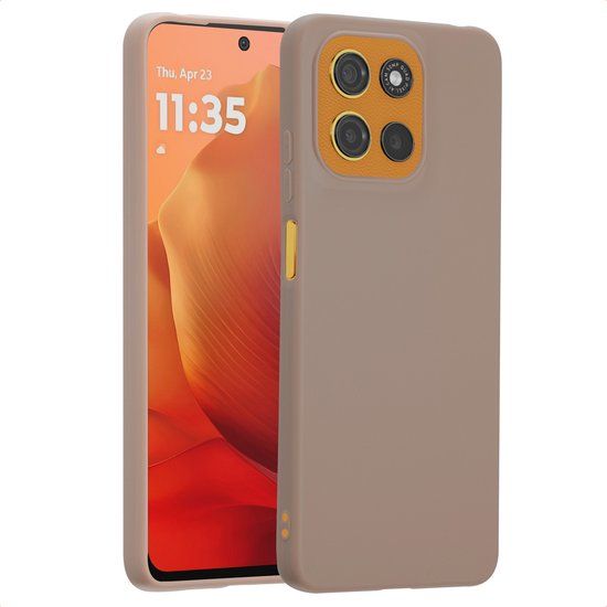 imoshion Color Backcover - Bruin - Geschikt voor Motorola Moto G15 / G15 Power