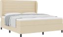 vidaXL Boxspring Bed met Matras en Hoofdeinde Crème 180 x 200 cm Stof