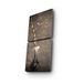 Decoratieve canvas wandklok in vaasstijl