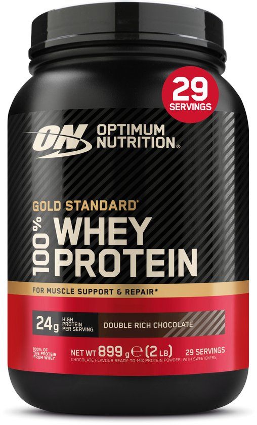 Optimum Nutrition Gold Standard 100% Whey Protein - Double Rich Chocolate - 900g