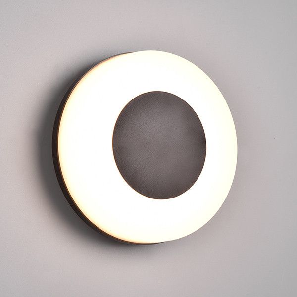 Trio Wandlamp buiten Morena Zwart 14W