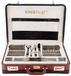 KINGHOFF 3519 - Coffret de couverts de luxe - 72 pièces - 12 personnes - Couverts modernes - Acier inoxydable - Argenté