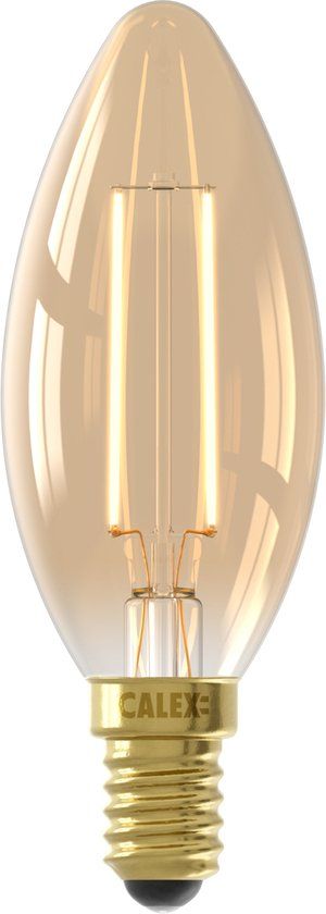 Calex LED Lamp E14 B35 Goud - 3.5W - Dimbaar
