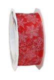 C.E. Pattberg Krullint, Rood, 40 mm breed, 20 m lengte