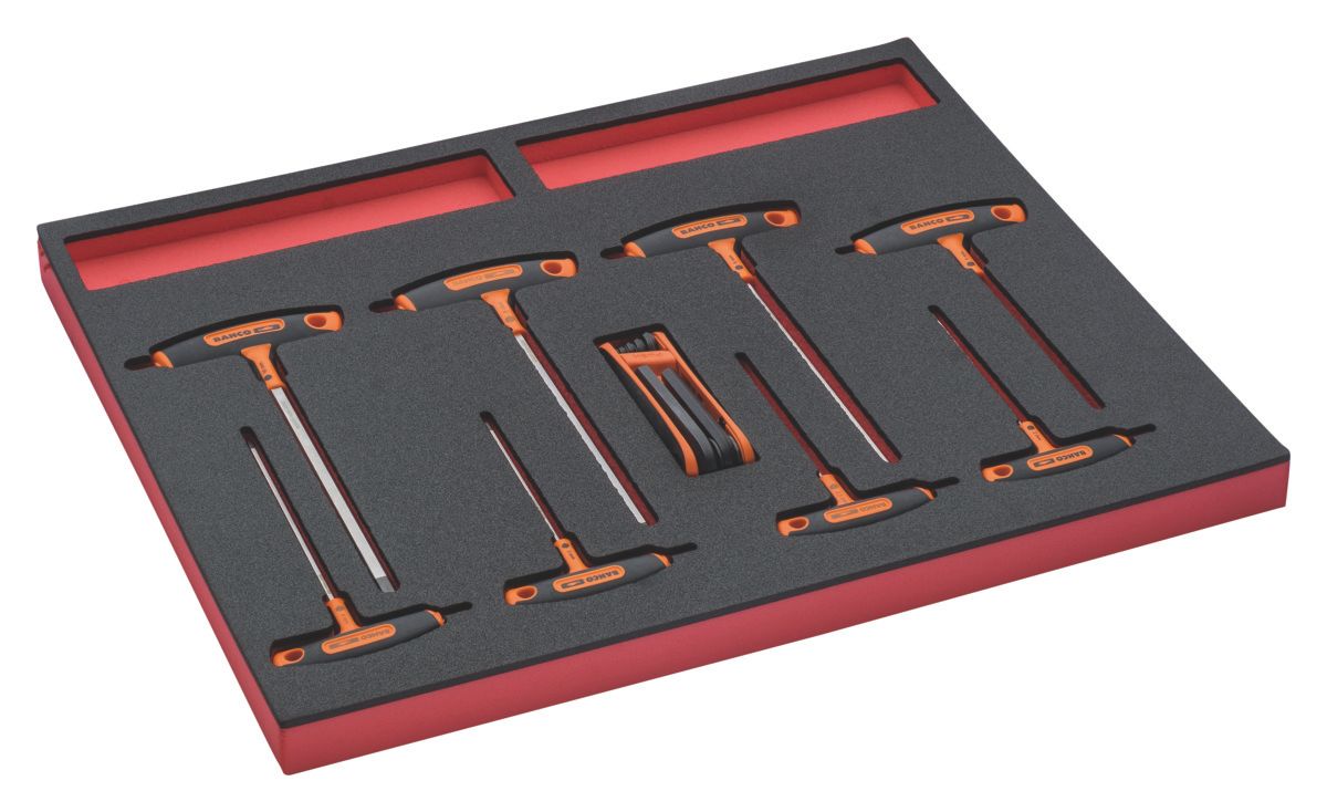Bahco Foaminlay Fit&Go 3/3 met T-greepschroevendraaiers en inbussleutels - 19-delig - FF1A1004