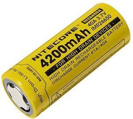 Nitecore IMR26650A 4200mAh Li-ion Battery - 1 Piece