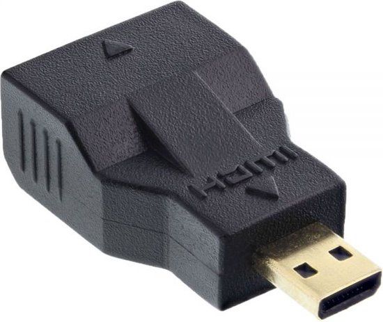 Delock Micro HDMI (m) - Mini HDMI (v) adapter - versie 1.4 (4K 30Hz)
