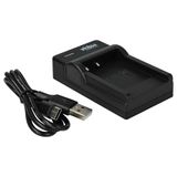 vhbw USB-C-oplader compatibel met Sony Cybershot DSC-W690, DSC-W650, DSC-W670, DSC-W710 camera/camcorder - oplaadstation + USB-C-kabel met oplaadindicator