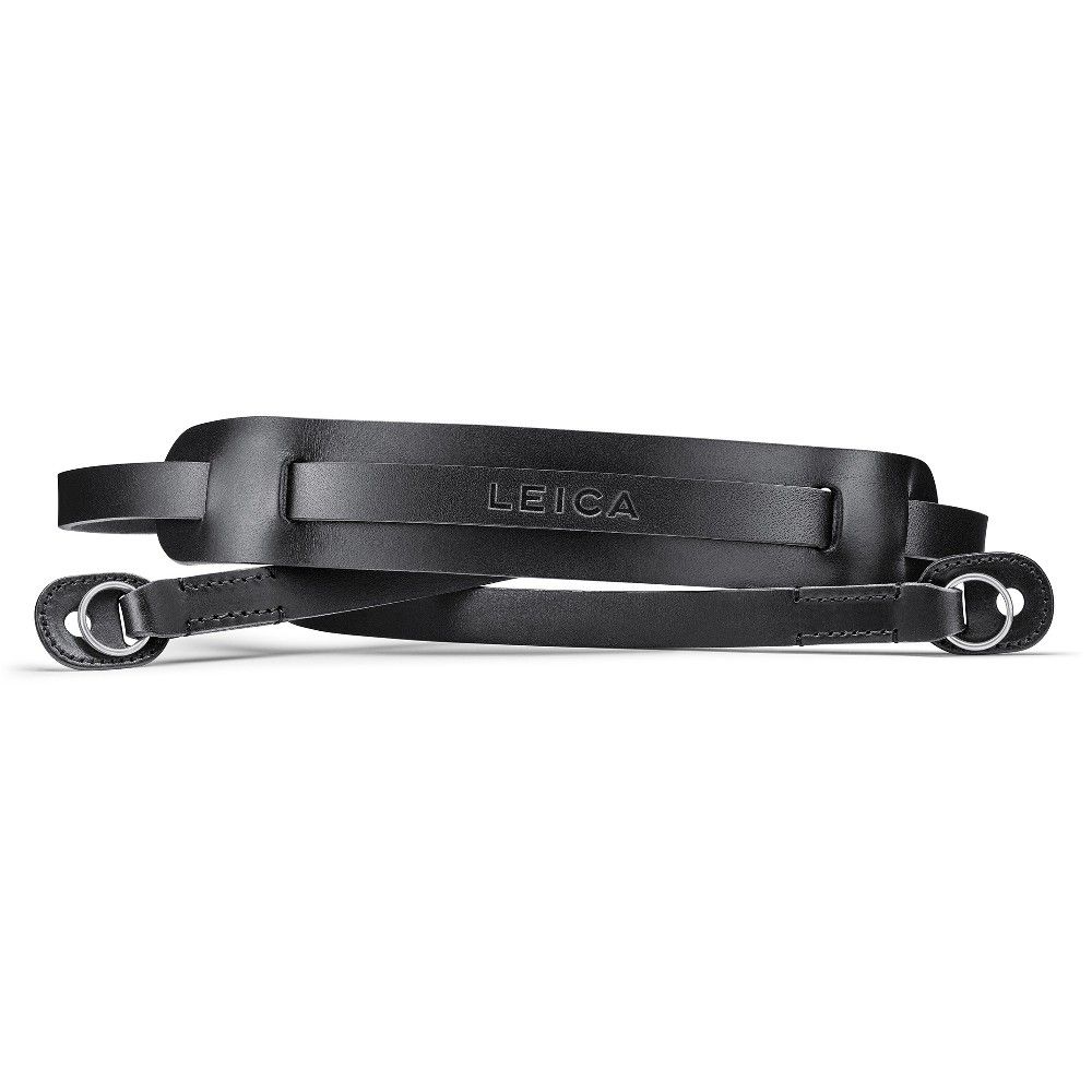 Leica 18558 Carrying Strap with shoulderpad, leather, black