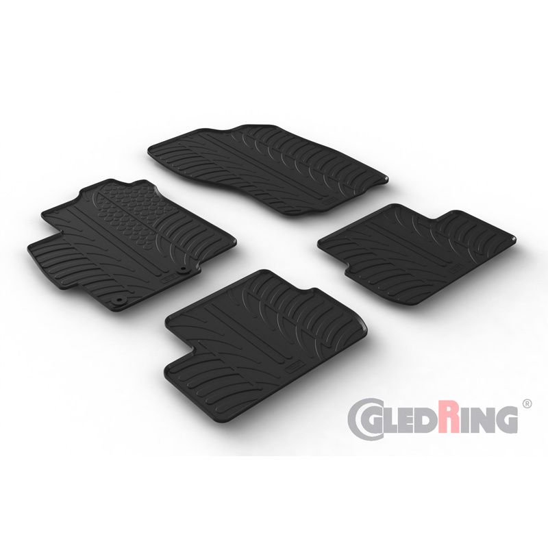 Rubbermatten voor Mitsubishi Lancer VIII Sedan 2008-2017 (4-delig)