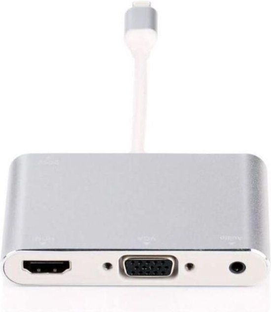 Microconnect LIGHT-HUB4 interface hub Lightning 480 Mbit/s Zilver