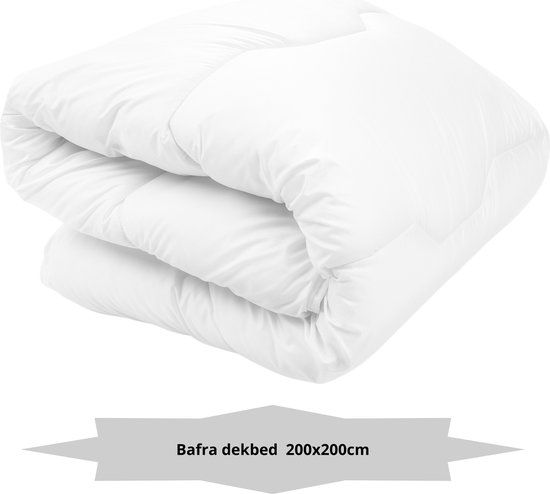 Bafra Ultra Soft Dekbed - ALL YEAR - 200x200 cm - 2 persoons - Anti Allergie - Wit