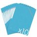 Oxford Topfile+ Kartonnen map, 3 flappen, A4, elastisch, lichtblauw, 10 stuks