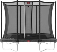 Berg Ultim Favorit trampoline Regular 280 cm grijs + Safety Net Comfort