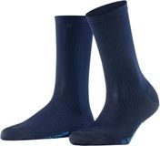 Burlington Princess Street geribd casual viscose Sokken dames blauw - maat 36-41