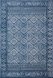 Safavieh Boho Chic Vloerkleed, Tulum Collectie, TUL264, Navy & Ivoor, 91 x 152 cm