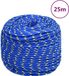vidaXL Boottouw 6 mm 25 m polypropyleen blauw